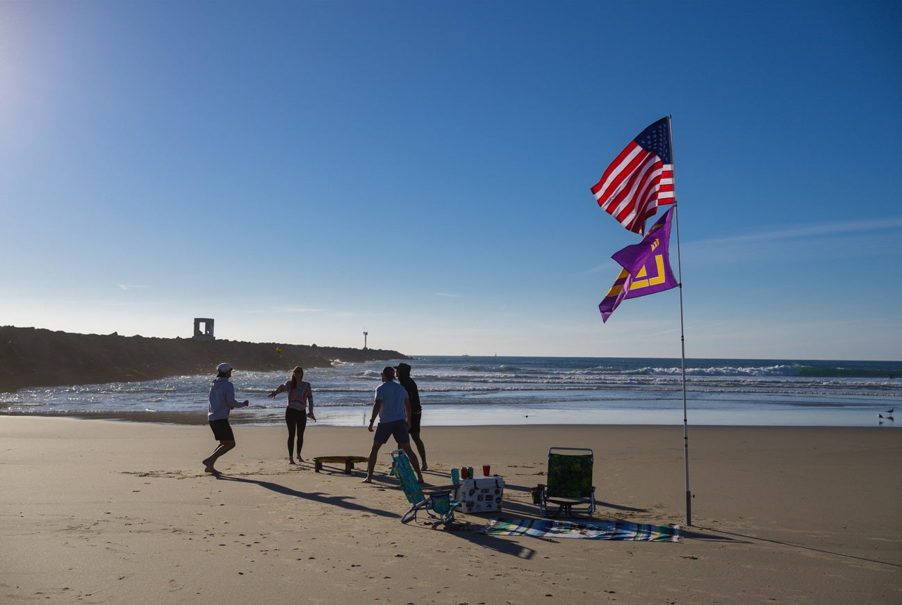 beach flagpole