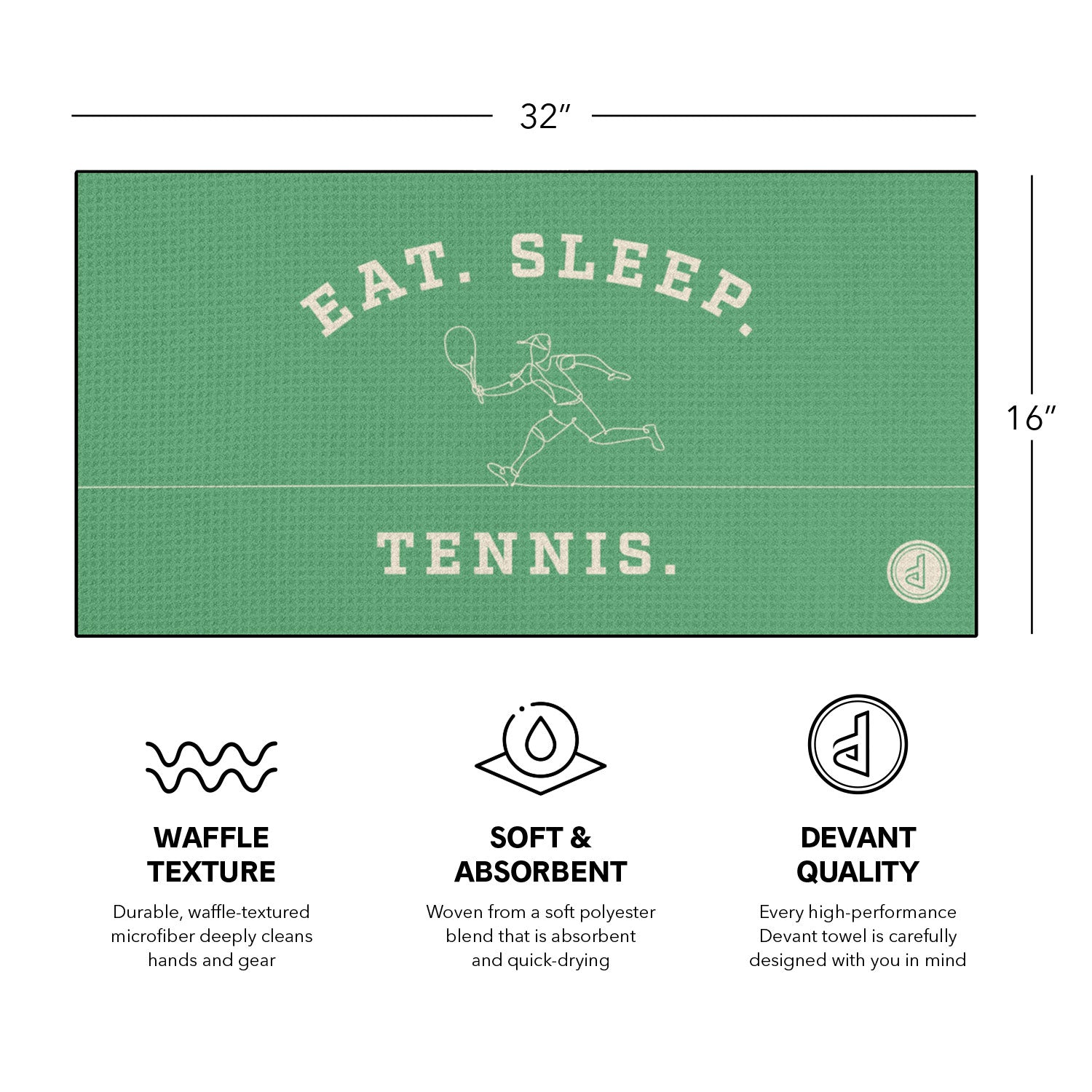 Ultimate Microfiber Towel | Eat. Sleep. Tennis