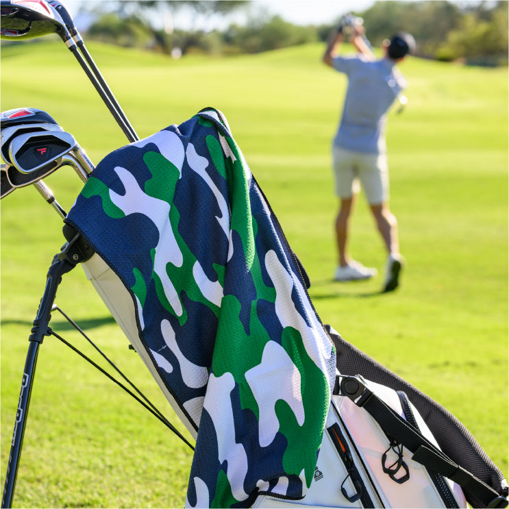 Ultimate Microfiber Towel | Navy and Green Camo