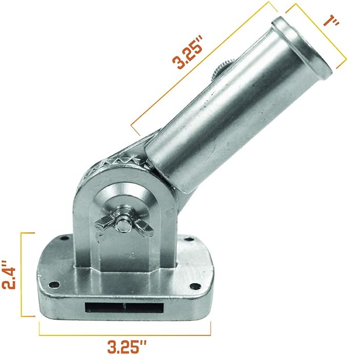 wall mount pole bracket size specifications